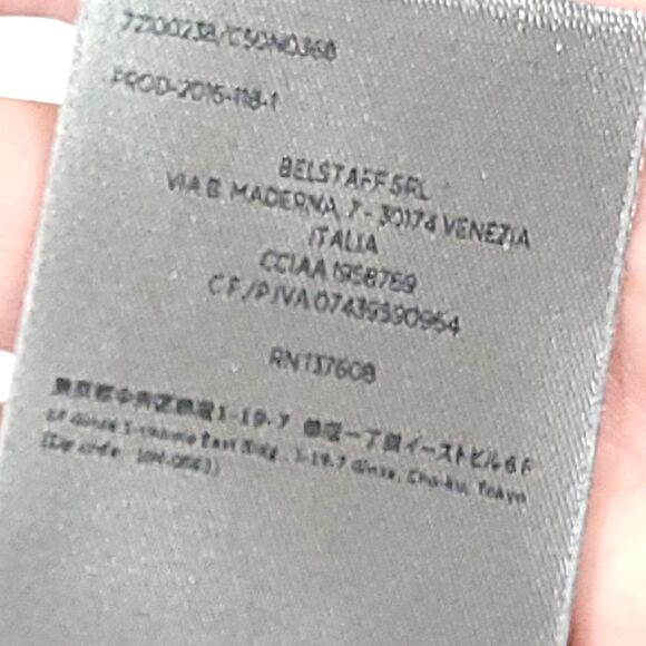 Belstaff England Dress Pants US 6 Black Stretch Front Crease Zipper Pocket UK 38 - Picture 11 of 11